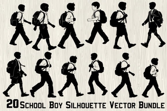 20 School Boy Silhouette Vector Bundle: A Practical Review