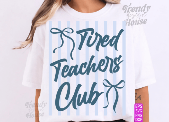 A Design Review: Stripes TEACHER Coquette PNG