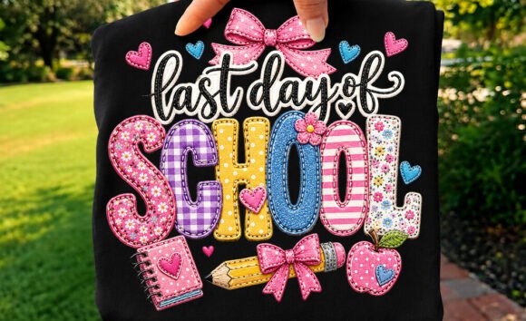 A Designer's Real-World Review: Patchwork Girly Last Day of School Shir