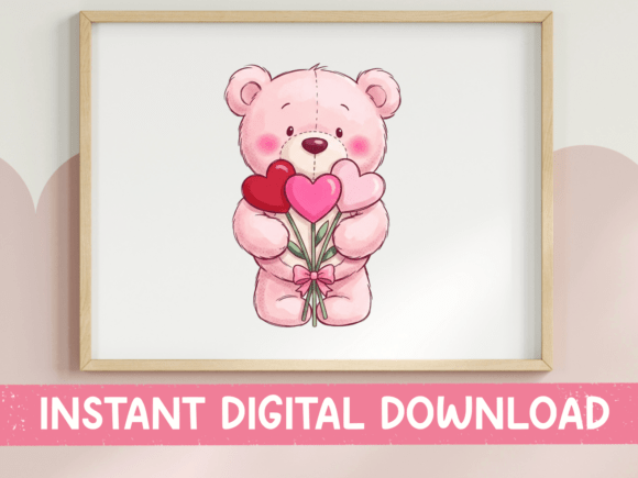 A Designer's Take on the Teddy Bear Heart Bouquet Valentine SVG