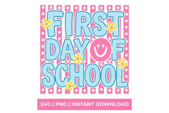 A Practical Review: First Day of School Retro Pink Pattern S