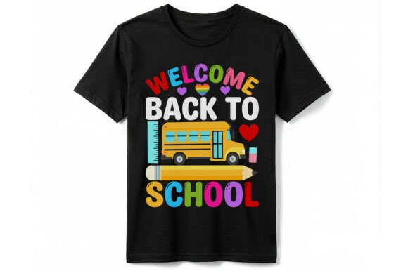 A Welcoming Embroidered School Bus Design