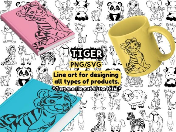 Adorable Baby Tiger SVG PNG Design Review