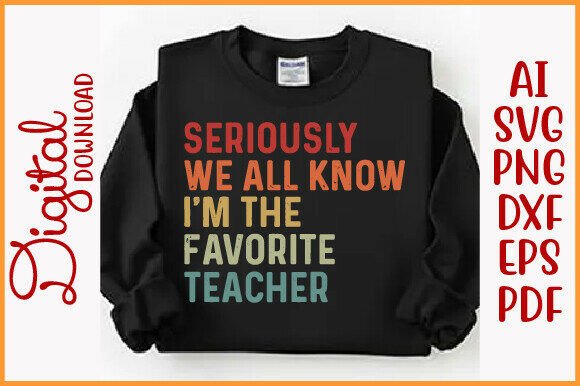 Favorite Teacher T-Shirt Funny Sarcastic Embroidery Review