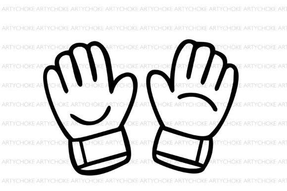 Football Gloves Doodle Clipart: A Designer's Review