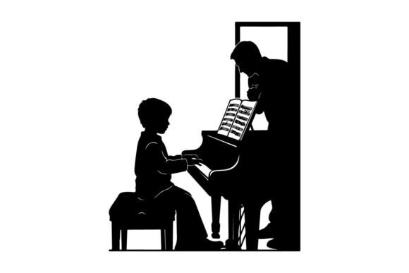 Music Lesson Teacher Student Flat Design Reviewed