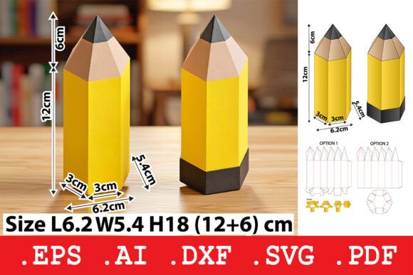 Pencil Shaped Gift Box Embroidery Design Review