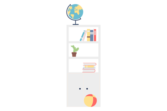 School Cabinet Color Icon: Wooden Shelve Review