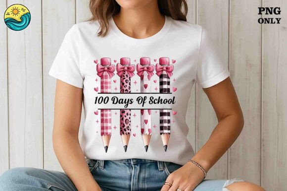 Stitching the 100 Days of School Pink Pencil PNG: A Designer’s Take