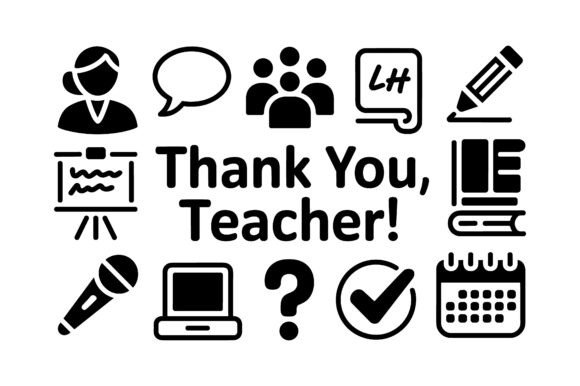 Thank You Teacher Vector Silhouette Set: A Designer's Review